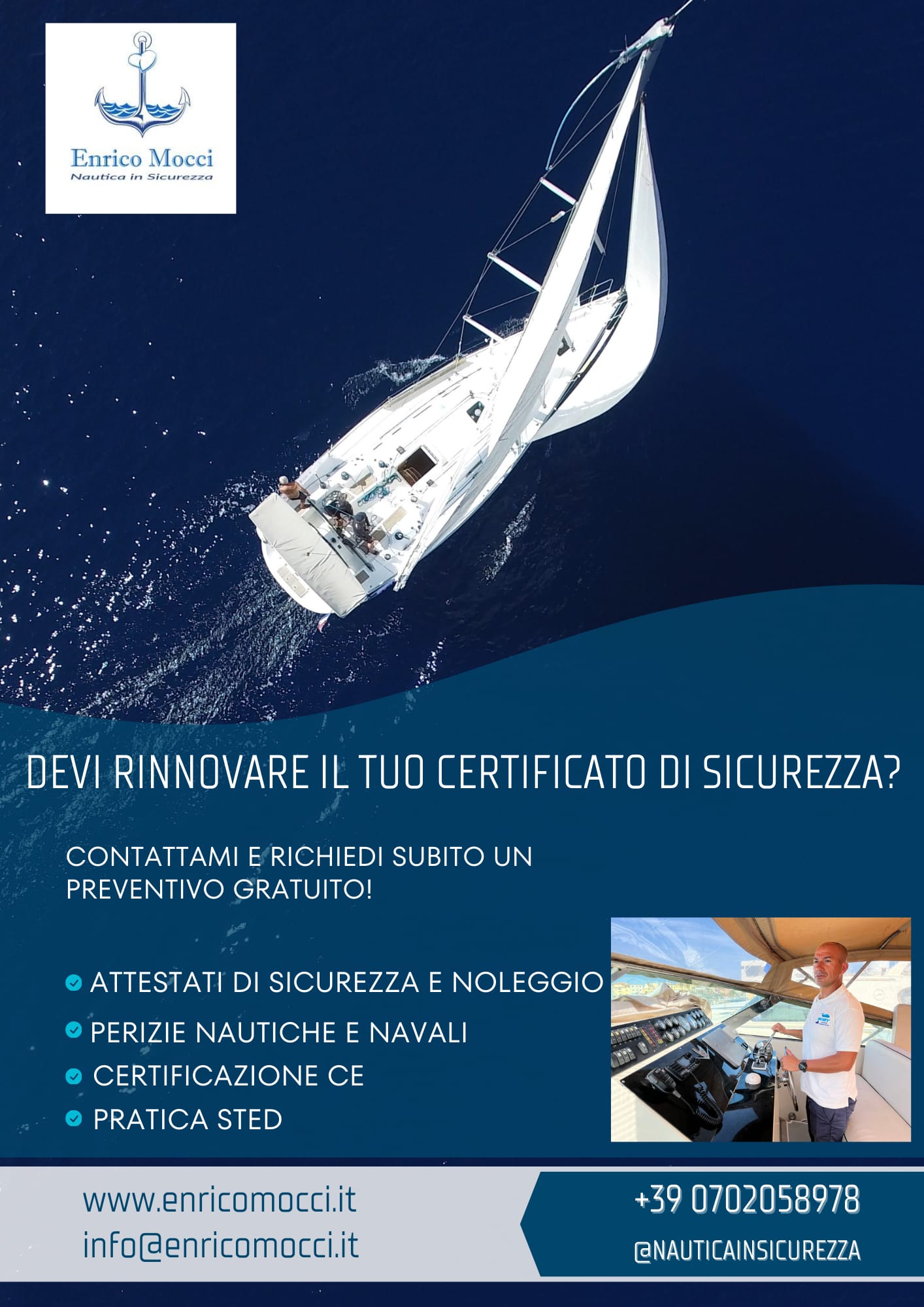 ➡️Devi rinnovare il certificato di sicurezza della tua barca? 🚤